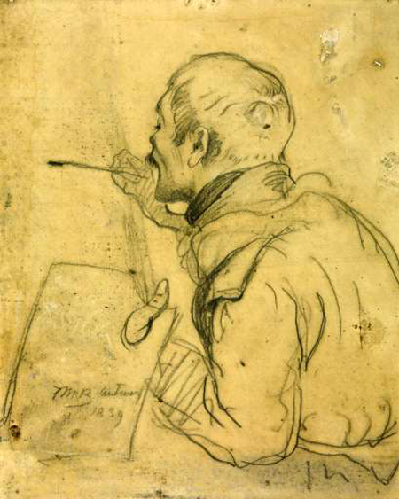 Study of a Man Painting: 1839